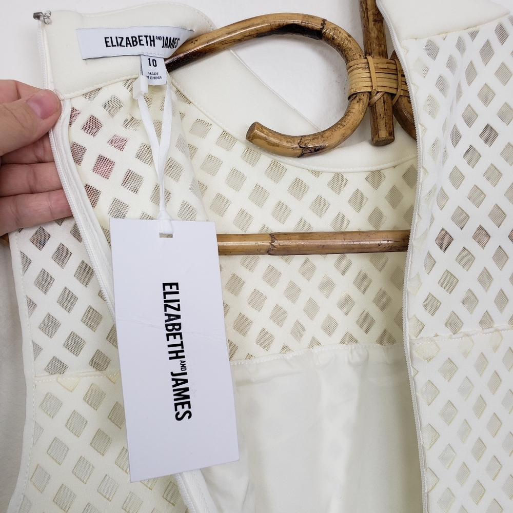 Elizabeth and James Neri Lazer Lattice White Dress - Picture 3 of 8